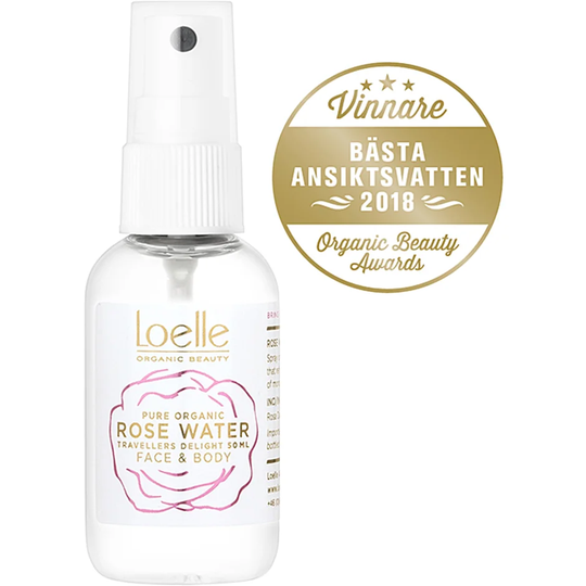 Rose Water, 50 ml Loelle Ansiktsmist