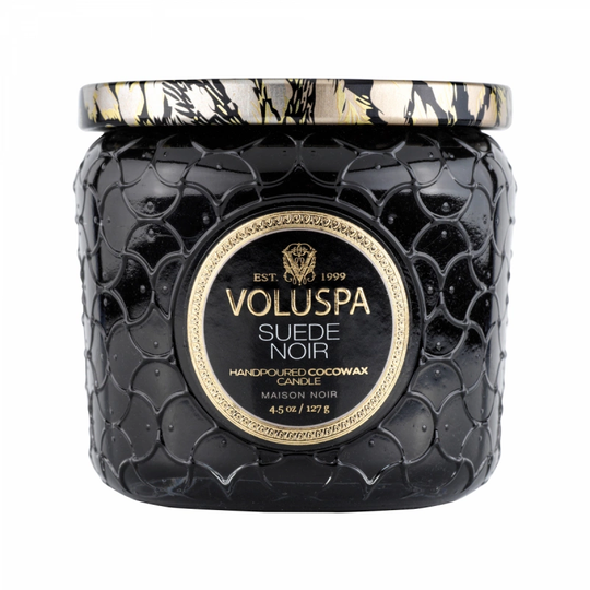 Voluspa Suede Noir Petite Jar 40h