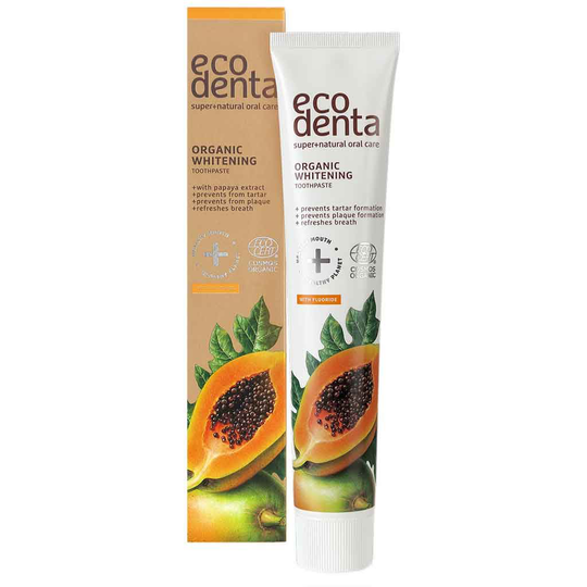 Ecodenta Organic Whitening Toothpaste Papaya 75 ml