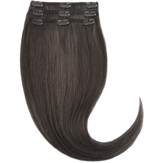 Rapunzel of Sweden Clip-on set 3 pieces 40 cm 2.6 Dark Ash Brown