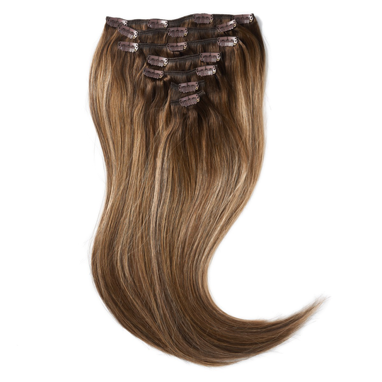 Rapunzel of Sweden Clip-on set Original 7 pieces 50 cm Hazelnut Carame