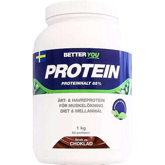 Ärt/havre Protein Choklad, 1 kg Better You Kosttillskott