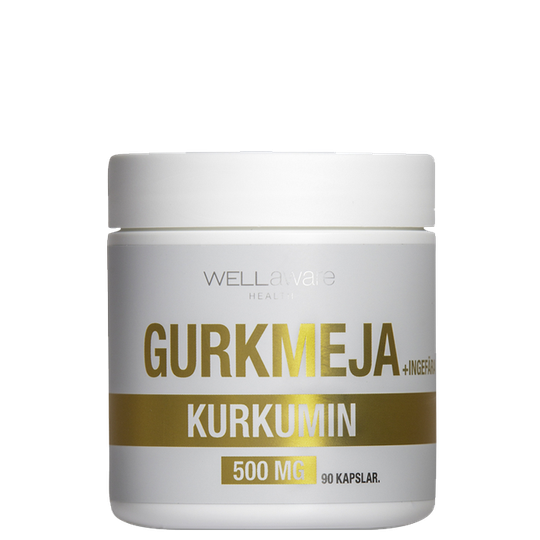WellAware Gurkmeja/Ingefära 500 mg, 90 kapslar