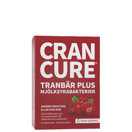 Cran Cure® tranbär plus mjölksyrabakterier, 60 tabletter