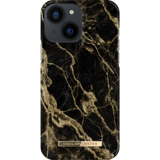 iDeal of Sweden iPhone 13 Mini Fashion Case Golden Smoke Marble