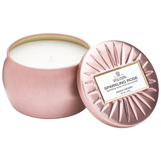 Voluspa Boxed Corta Maison Glass Candle Sparkling Rose 45tim (312g)