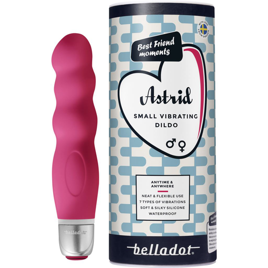 Belladot Astrid Liten Vibrerande Dildo Röd