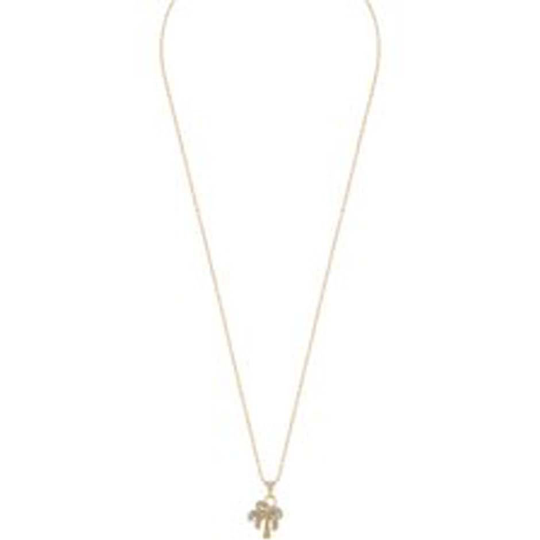 Vibe pendant neck 42 palm gold/clear, Snö of Sweden Halsband