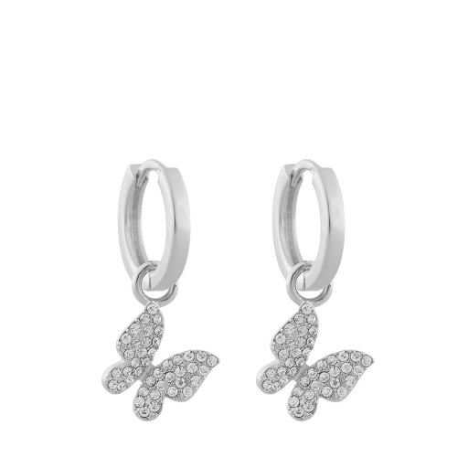 Charms Ear Butterfly Clear Earring