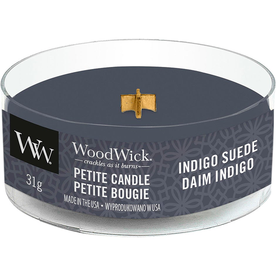 Indigo Suede, 31 g WoodWick Doftljus