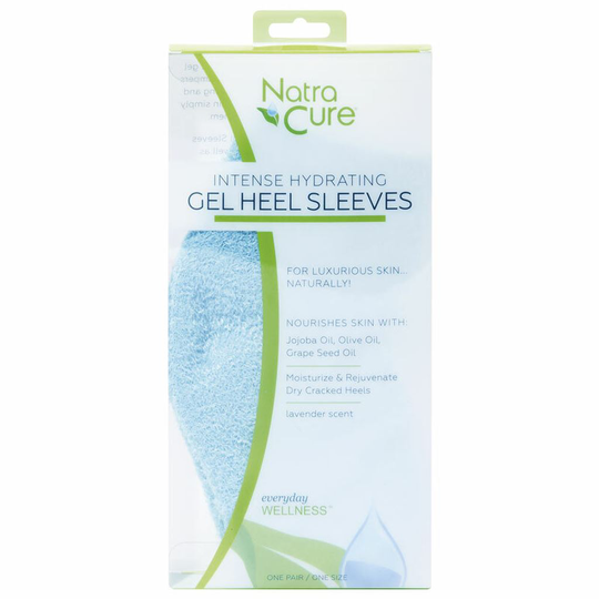 NatraCure Spa Heel Sleves Aqua 1 par