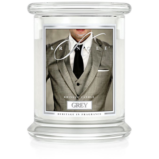 Kringle Candle Grey 2 Wick Medium Jar 75 h