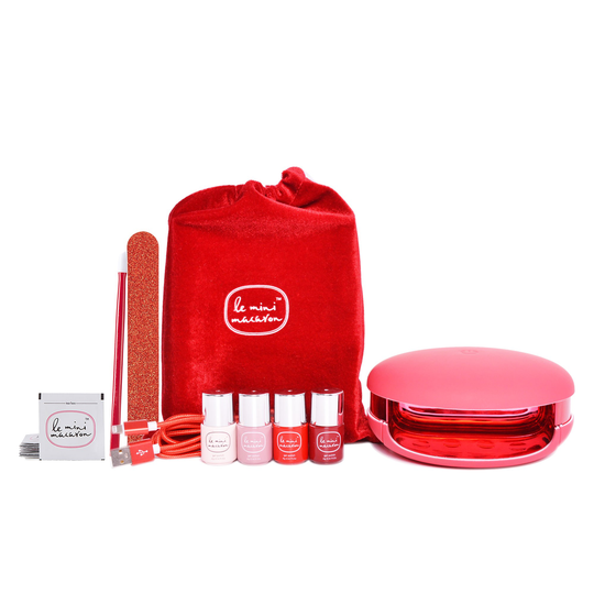 Le Mini Macaron Gel Manicure Kits Rouge et Moi Manicure Kit