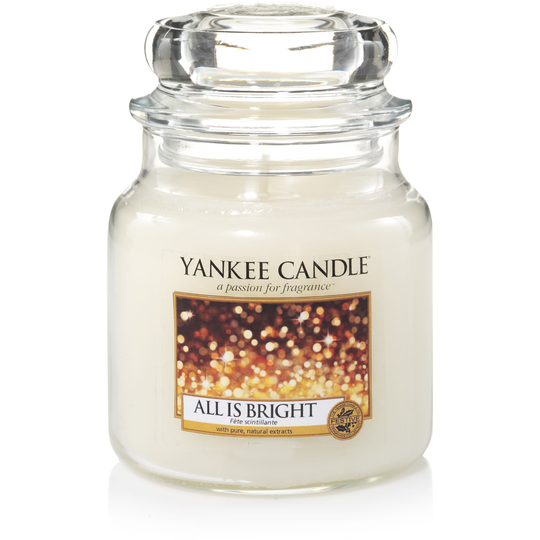 Yankee Candle All Is Bright Christmas Scent Medium Jar
