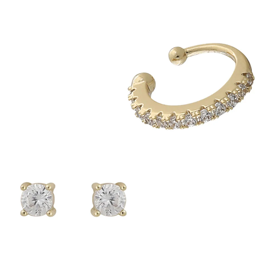 Cuff Earrings, Snö of Sweden Örhängen