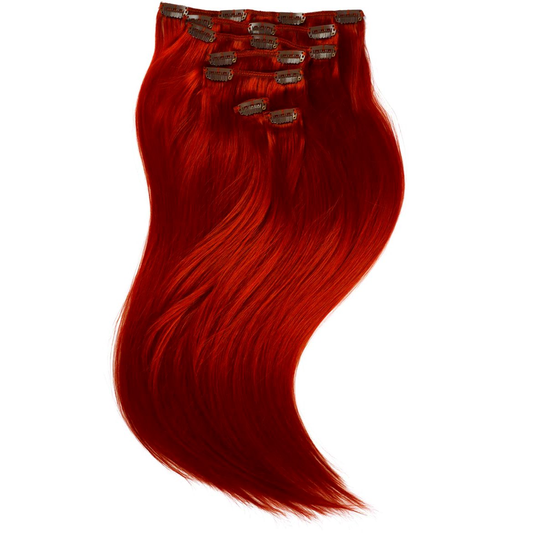 Rapunzel of Sweden Clip-on set 7 pieces 50 cm 6.0 Red Fire