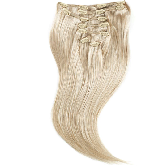 Rapunzel of Sweden Clip-on set 7 pieces 40 cm 10.5 Grey