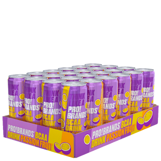 24 x Pro Brands BCAA Drink, 330 ml, Less Caffeine