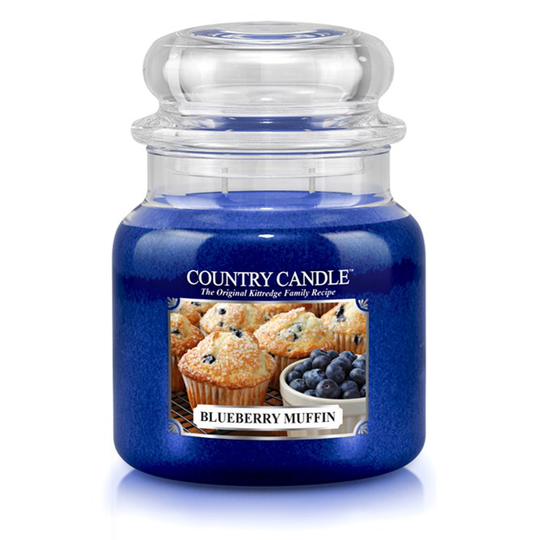 Country Candle Blueberry Muffin 2 Wick Medium Jar 75 h