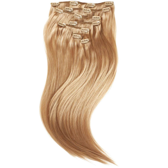 Rapunzel of Sweden Clip-on set 7 pieces 50 cm 7.5 Dark Blonde