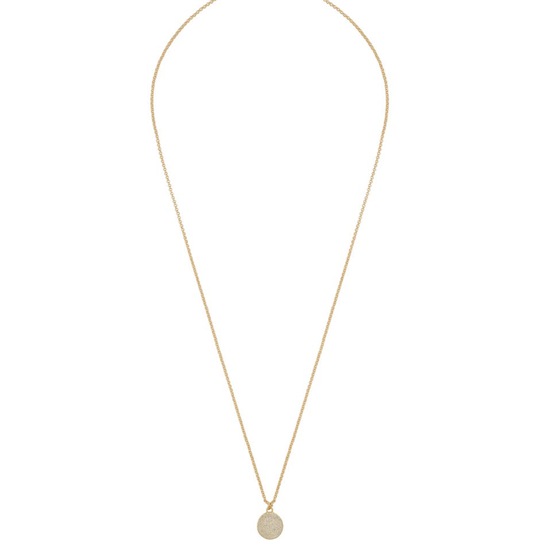 Davina pendant neck 45 plain gold, Snö of Sweden Halsband