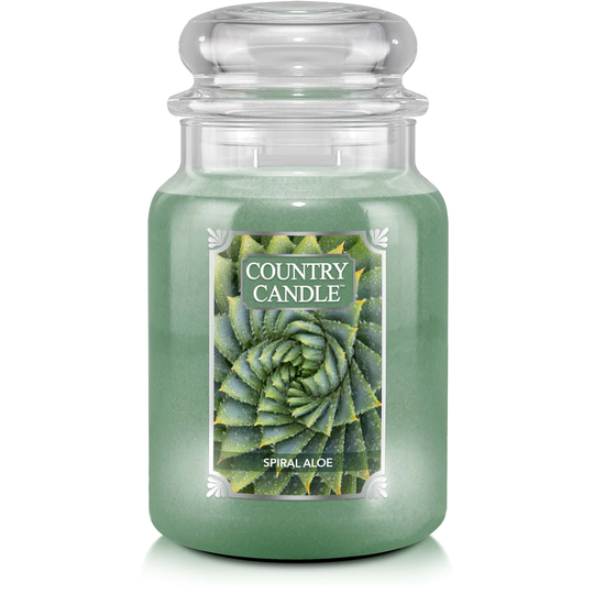 Country Candle Large Jar Spiral Aloe 652 g