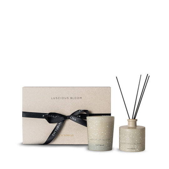 Luscious Bloom Candle/diffuser box