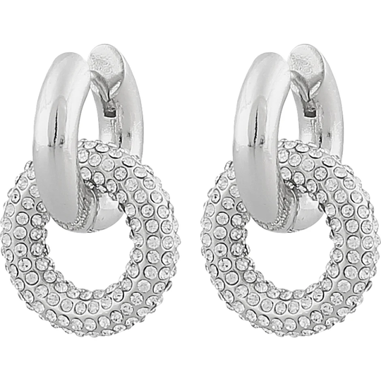 Friday ring pendant ear s/clear, Snö of Sweden Halsband
