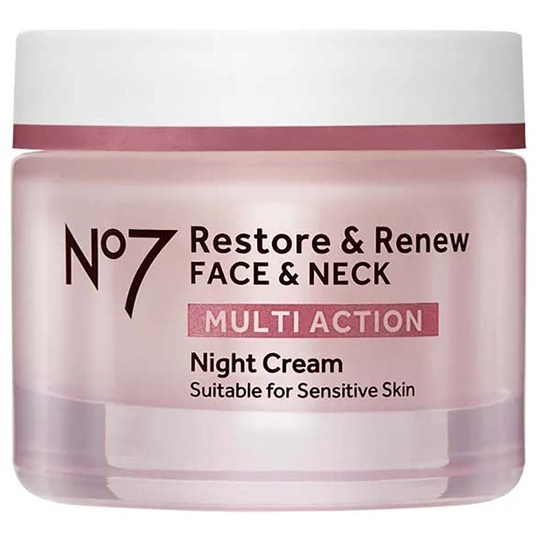 Restore & Renew Multi Action Night Cream, 50 ml No7 Nattkräm