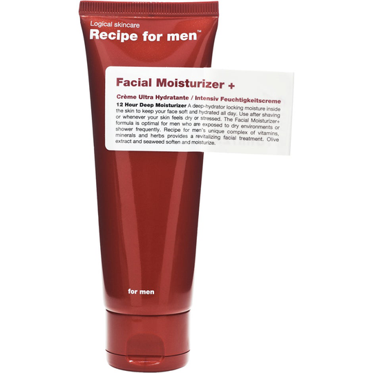 Recipe for Men Facial Moisturizer+, 75 ml Recipe for men Dagkräm