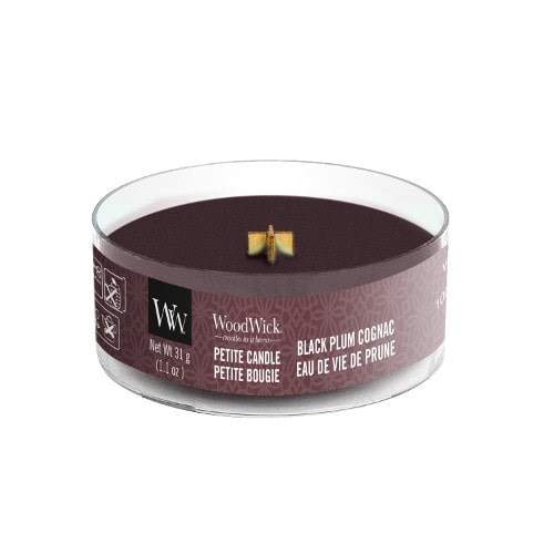 WoodWick Black Plum Cognac Petite XS