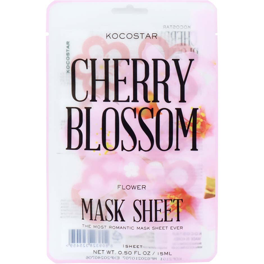 Flower Mask Sheet Cherry Blossom (6 flowers), 24 g Kocostar Ansiktsmask