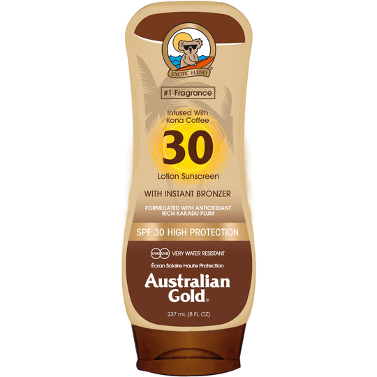 Australian Gold SPF 30 Lotion with Bronzer 237 ml