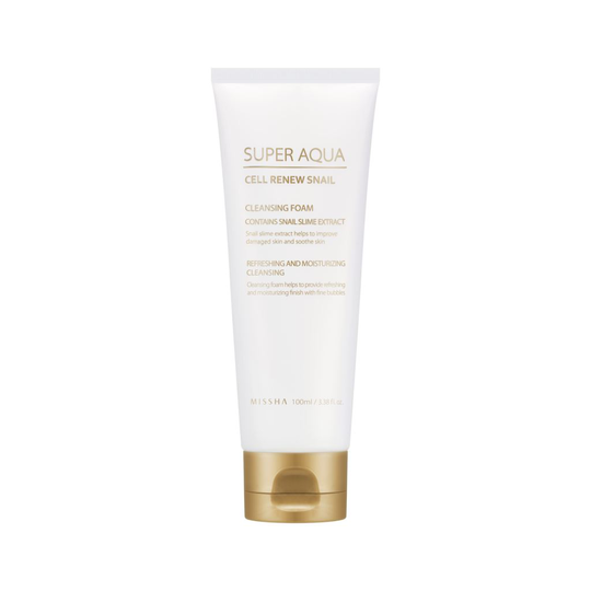 Missha Super Aqua Cell Renew Snail Cleansing Foam 100 ml