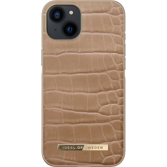 iDeal of Sweden iPhone 13 Atelier Case Camel Croco