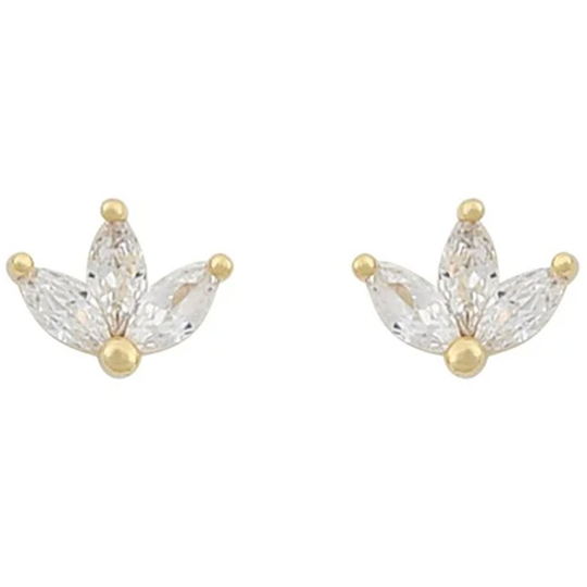 London small ear gold/clear, Snö of Sweden Örhängen