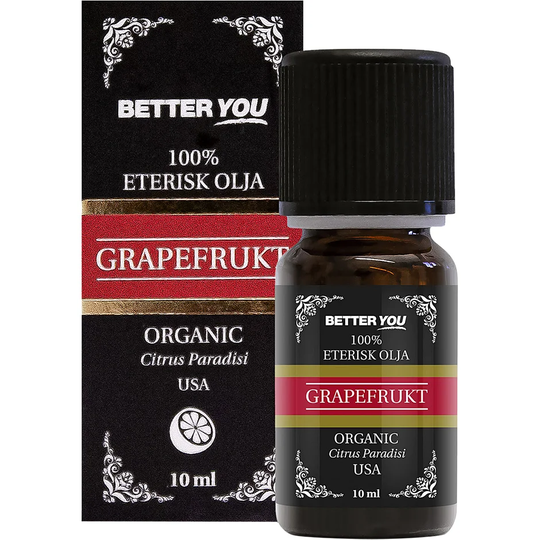 Grapefruktolja EKO Eterisk, 10 ml Better You Kroppsolja