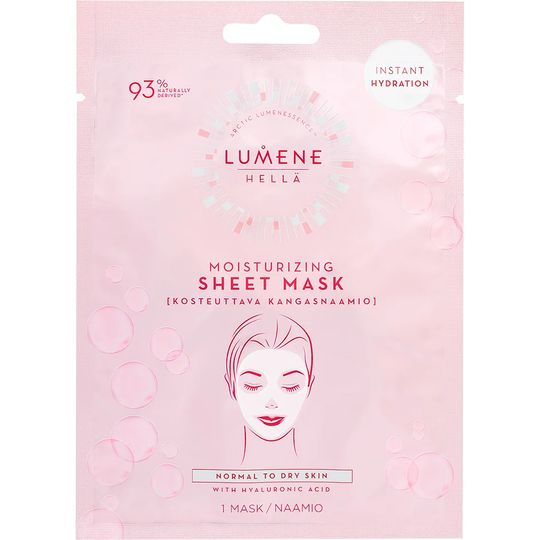 HELLÄ Moisturizing Sheet Mask, Lumene Ansiktsmask