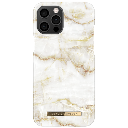 iDeal of Sweden iPhone 12 Pro Max Fashion Case Golden Pearl Marble