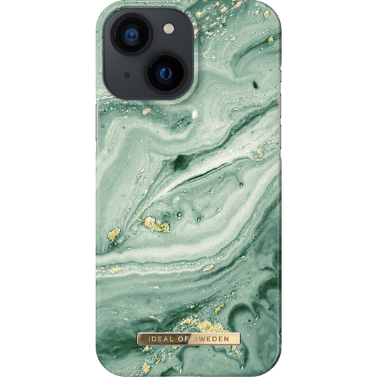 iDeal of Sweden iPhone 13 Mini Fashion Case Mint Swirl Marble