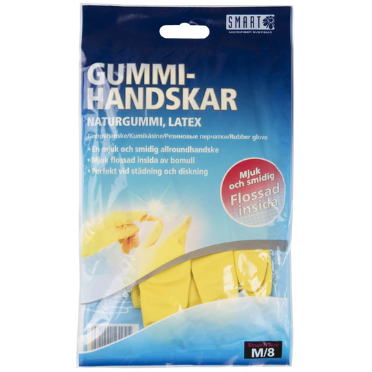 Smart Microfiber Gummihandske 8/M 2 st