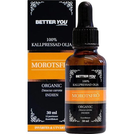 Morotsfröolja EKO Kallpressad, 30 ml Better You Kroppsolja