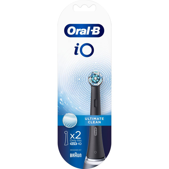 Oral-B iO Ultimate Clean Tandborsthuvud Svart 2 st