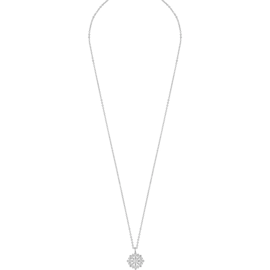 Misty Round Pendant Neck 42 S/Clear, Snö of Sweden Halsband