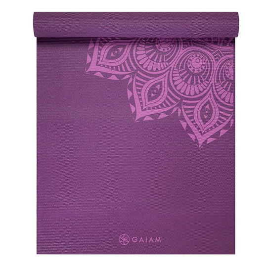 GAIAM Yoga Mat Purple Mandala 6mm