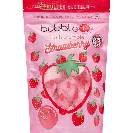 BubbleT Fruitea Strawberry Bath Crumble 250 ml