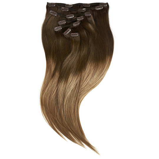 Rapunzel of Sweden Clip-on set Original 7 pieces 50 cm O2.2/7.3 Brown