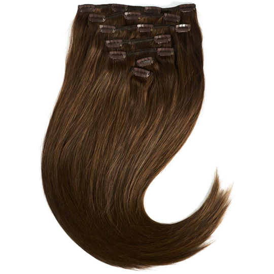 Rapunzel of Sweden Clip-on set 7 pieces 50 cm 2.0 Dark Brown