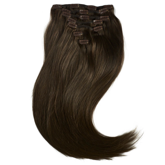 Rapunzel of Sweden Clip-on set Original 7 pieces 2.2 Coffee Brown 50cm