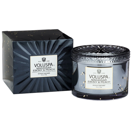 Makassar Ebony & Peach, 312 g Voluspa Doftljus